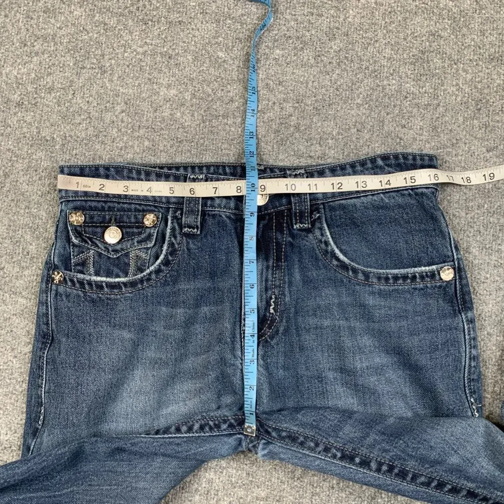 True Religion Jeans Men 32 Ricky Straight Fit Super T Stretch Cotton Denim *READ